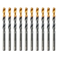Сверло по металлу, 6 мм, HSS-Tin, Golden Tip, 10 шт. Denzel