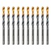Сверло по металлу, 6 мм, HSS-Tin, Golden Tip, 10 шт. Denzel