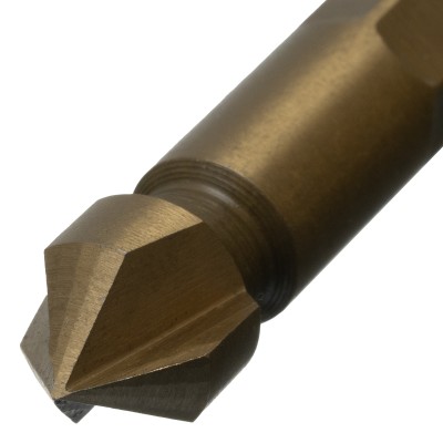 Зенковка конусная под М4, HSS, по металлу, 6-гранный хвостовик Denzel Зенковка конусная под М4, HSS, по металлу, 6-гранный хвостовик Denzel