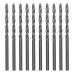 Сверло по металлу, 3 мм, полированное, HSS, 10 шт, цилиндрический хвостовик Matrix