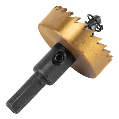 Коронка по металлу HSS, 42 мм, нитридтитановое покрытие Denzel