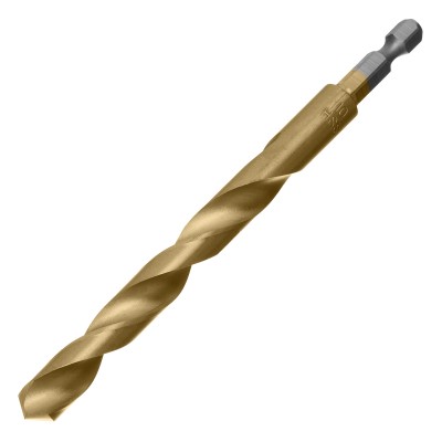 Сверло по металлу, 10 мм, HSS, нитридтитановое покрытие, шестигранный хвостовик Matrix Сверло по металлу, 10 мм, HSS, нитридтитановое покрытие, шестигранный хвостовик Matrix