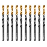 Сверло по металлу, 7 мм, HSS-Tin, Golden Tip, 10 шт. Denzel