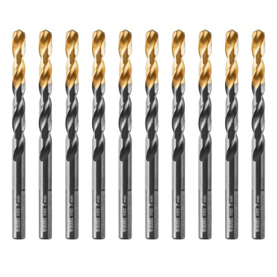 Сверло по металлу, 7 мм, HSS-Tin, Golden Tip, 10 шт. Denzel Сверло по металлу, 7 мм, HSS-Tin, Golden Tip, 10 шт. Denzel