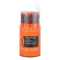 Набор сверл по металлу, 1-10 мм, (через 0.5 мм) HSS 19 шт, в стакане, цилиндрический хвостовик Sparta