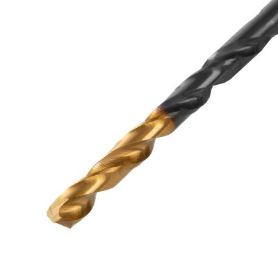 Сверло по металлу, 3,8 мм, HSS-Tin, Golden Tip, 10 шт. Denzel Сверло по металлу, 3,8 мм, HSS-Tin, Golden Tip, 10 шт. Denzel