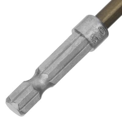 Сверло по металлу, 5 мм, HSS, нитридтитановое покрытие, шестигранный хвостовик Matrix