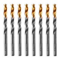 Сверло по металлу, 7,5 мм, HSS-Tin, Golden Tip, 8 шт. Denzel Сверло по металлу, 7,5 мм, HSS-Tin, Golden Tip, 8 шт. Denzel