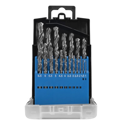 Набор сверл по металлу, 1-10 мм (через 0.5 мм) 19 шт, Р6М5, вышлиф, цилиндрический хвостовик Барс