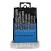 Набор сверл по металлу, 1-10 мм (через 0.5 мм) 19 шт, Р6М5, вышлиф, цилиндрический хвостовик Барс