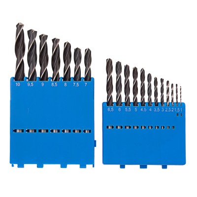 Набор сверл по металлу, 1-10 мм (через 0.5 мм) 19 шт, Р6М5, прокат, цилиндрический хвостовик Барс Набор сверл по металлу, 1-10 мм (через 0.5 мм) 19 шт, Р6М5, прокат, цилиндрический хвостовик Барс