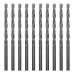 Сверло по металлу, 3.5 мм, полированное, HSS, 10 шт, цилиндрический хвостовик Matrix