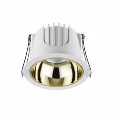 358692 SPOT NT21 251 белый/золото Светильник встраиваемый светодиодный IP20 LED 4000К 10W 100-265V KNOF Novotech