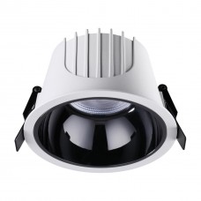 358699 SPOT NT21 251 белый/черный Светильник встраиваемый светодиодный IP20 LED 4000К 30W 100-265V KNOF Novotech