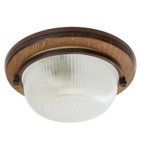 Светильник накладной IP54, 220V 60Вт Е27, дерево,орех, круг НБО 03-60-021 Светильник накладной IP54, 220V 60Вт Е27, дерево,орех, круг НБО 03-60-021