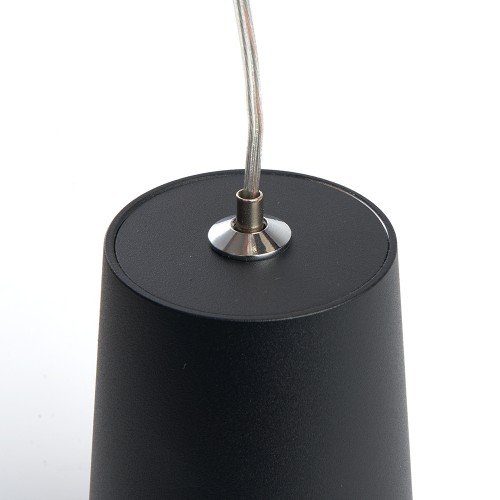Светильник потолочный Feron ML1838 Barrel BELL levitation на подвесе1,7 м ,MR16 35W 230V, черный 48421