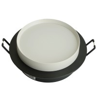 Светильник встраиваемый Feron DL507 потолочный GX53 черный + белый круг 51352