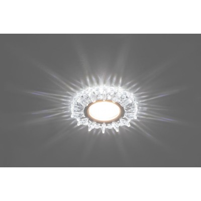 Светильник встраиваемый с белой LED подсветкой Feron CD910 потолочный MR16 G5.3 прозрачный