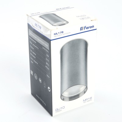 Светильник потолочный Feron ML176 MR16 GU10 20W 230V, хром 40511 Светильник потолочный Feron ML176 MR16 GU10 20W 230V, хром 40511