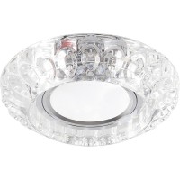 Светильник встраиваемый с LED подсветкой Feron CD987 потолочный MR16 G5.3 прозрачный