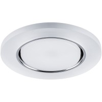 Светильник встраиваемый с белой LED подсветкой Feron CD5020 потолочный GX53 без лампы, белый матовый 32659