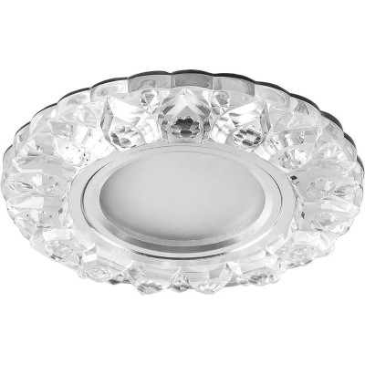 Светильник встраиваемый с белой LED подсветкой Feron CD908 потолочный MR16 G5.3 прозрачный