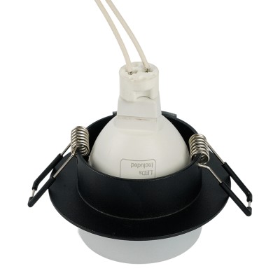 Светильник встраиваемый Feron DL3115 потолочный MR16 G5.3 черный 51934