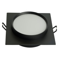 Светильник встраиваемый Feron DL506 потолочный GX53 черный круг 51357