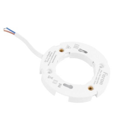 Светильник потолочный встраиваемый, 15W 230V GX53, черный, круг, без лампы, DL512 53306