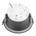Светильник потолочный встраиваемый, 15W 230V GX53, черный, круг, без лампы, DL513 53308