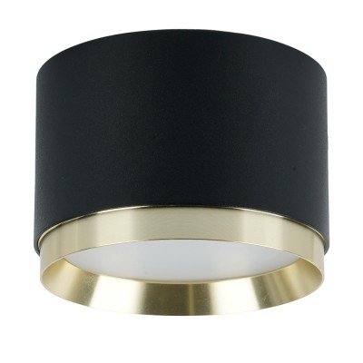 Светильник потолочный Feron Barrel DUET HL459 12W, 230V,GX53, черный + золото IP20 52021