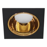 Светильник встраиваемый Feron DL3112 потолочный MR16 G5.3 черный + золото 51409