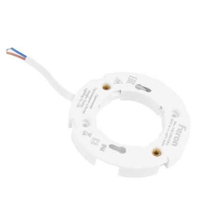 Светильник потолочный встраиваемый, 15W 230V GX53, черный, круг, без лампы, DL513 53308