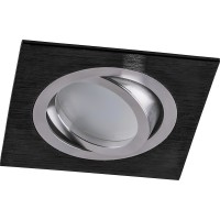Светильник встраиваемый Feron DL2801 потолочный MR16 G5.3 черный-хром 32638 Светильник встраиваемый Feron DL2801 потолочный MR16 G5.3 черный-хром 32638