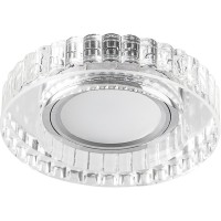 Светильник встраиваемый с LED подсветкой Feron CD985 потолочный MR16 G5.3 прозрачный