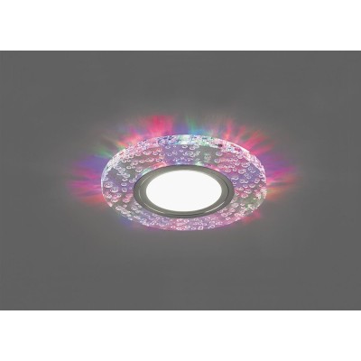 Светильник встраиваемый с белой LED подсветкой Feron CD953 потолочный MR16 G5.3, прозрачный