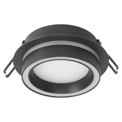 Светильник потолочный встраиваемый, 15W 230V GX53, черный, круг, без лампы, DL514, Feron 53310