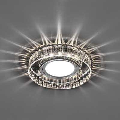 Светильник встраиваемый с LED подсветкой Feron CD985 потолочный MR16 G5.3 прозрачный