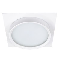 Светильник встраиваемый Feron DL705 потолочный GX70 белый квадрат IP44 51107