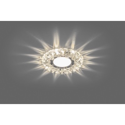 Светильник встраиваемый с белой LED подсветкой Feron CD927 потолочный MR16 G5.3 прозрачный
