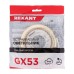 Светильник GX53 золото, термостойкое пластиковое кольцо в комплекте REXANT