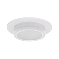 Светильник встраиваемый с матовым кольцом под лампу c цоколем GU10, IP20, алюминий, круг, белый Светильник встраиваемый с матовым кольцом под лампу c цоколем GU10, IP20, алюминий, круг, белый