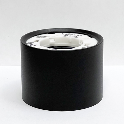 Светильник накладной под лампу с цоколем GX53, 82*60 mm, IP20, алюминий, черный