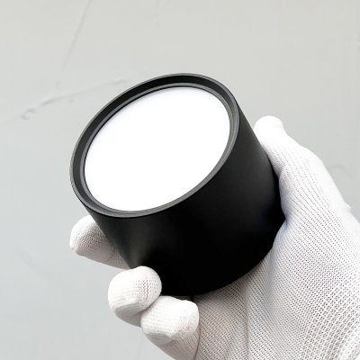 Светильник накладной под лампу с цоколем GX53, 82*60 mm, IP20, алюминий, черный