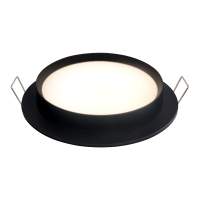 Светильник встраиваемый с матовым рассеивателем под лампу с цоколем GX53, д.105 мм, IP20, алюминий, круг, черный, серия NOVA Светильник встраиваемый с матовым рассеивателем под лампу с цоколем GX53, д.105 мм, IP20, алюминий, круг, черный, серия NOVA