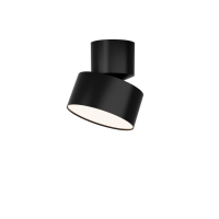 Светильник светодиодный накладной поворотный 10W, д.110мм, 4000K, круг, IP20, алюминий, серия ABSOLUTE, матовый, черный, 3 года гарантии
