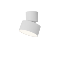 Светильник светодиодный накладной поворотный 10W, д.110мм, 4000K, круг, IP20, алюминий, серия ABSOLUTE, матовый, белый, 3 года гарантии