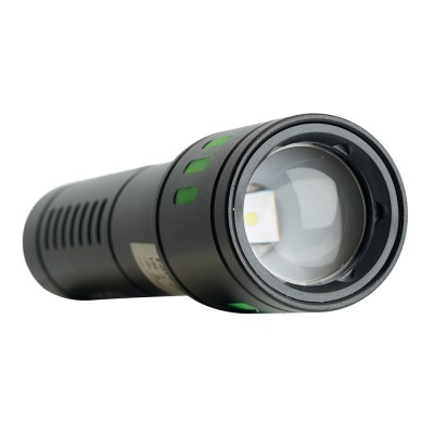 Фонарь с аккумулятором FERON TH2411 переносной , 2LED IP44, аккумулятор 3,7/2000mAh/Li-Ion (литий-ионный), количество режимов 6, время зарядки 2 часа, время работы 3 часа, цвет черный, 129*34*26мм