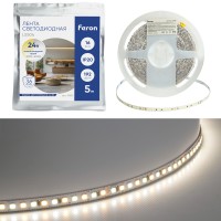 Лента светодиодная 192SMD(2835)/м 16Вт/м 24V 5000*8*1.44мм 3000К+6500K, IP20, LS504 Лента светодиодная 192SMD(2835)/м 16Вт/м 24V 5000*8*1.44мм 3000К+6500K, IP20, LS504