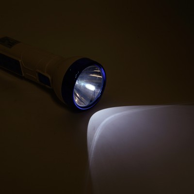 Фонарь с аккумулятором FERON TH2412 переносной , 1LED 5V, IP20, аккумулятор 3,7/1200mAh/Li-Ion (литий-ионный), количество режимов 2, время зарядки 3 часа, время работы 3-4 часа, цвет белый, 160*58*58мм